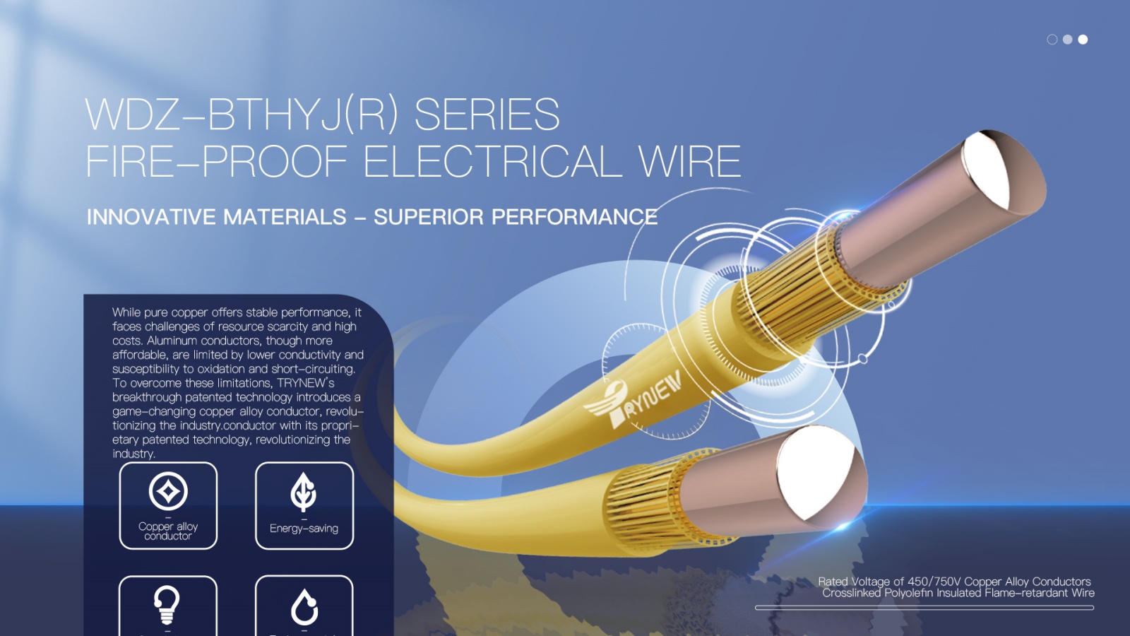 450750V Copper Alloy-Core, XLPO Insulated, LSZH Flame Retardant Electrical Wire Cable detail (1)