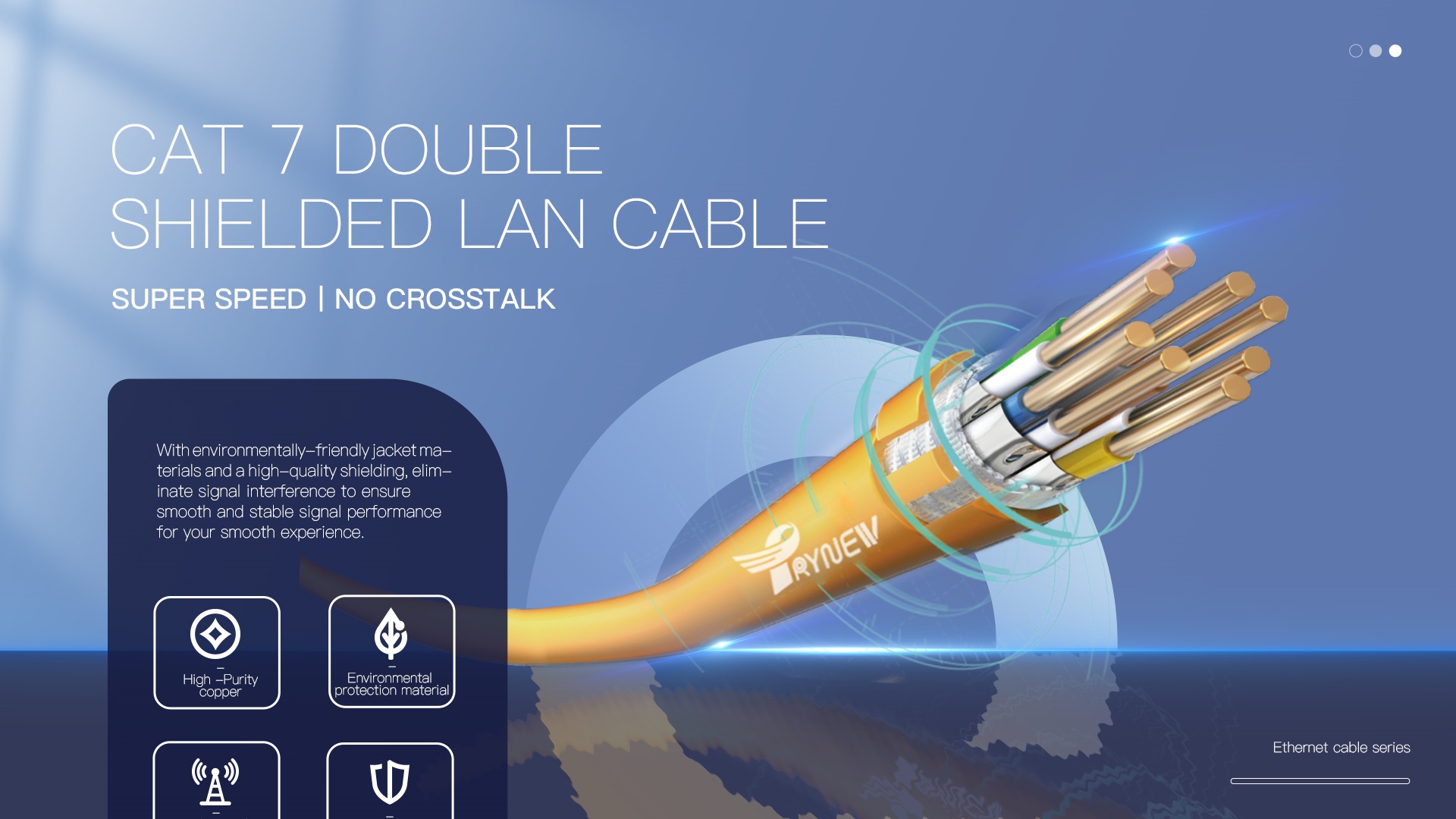 Cat 7 Double Shielded Lan Cable Network Ethernet Cable detail (1)